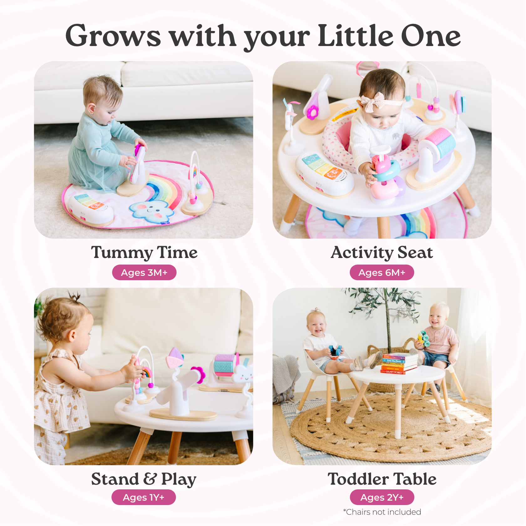 4-in-1 Activity Center Rainbow